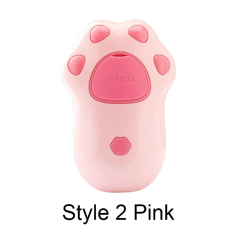 Steamy Brush Electric Spray Cat Hair Brush 3in1 Pet Hair Removal Tool 360° Rotating Handle Silicone Multifunctional Massage Comb