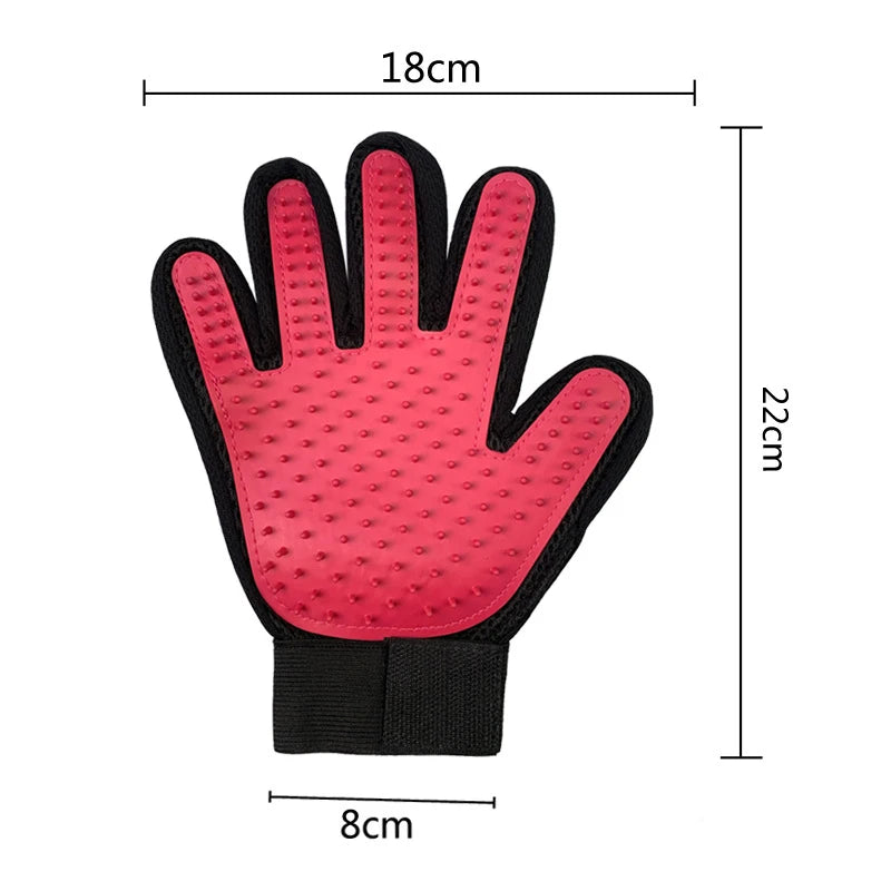 Pet Hair Remover Gloves Cat Grooming Hair Deshedding Brush Dog Comb Pet Bath Remover Clean Massage For Animal Massage Supplies