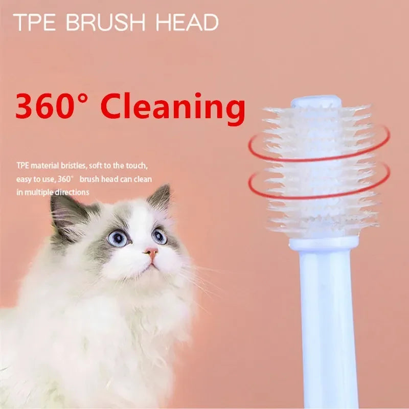 Cat Toothbrush Soft Hair Brush for Cats Mouth Cleaning